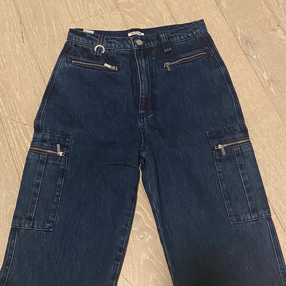 WeWoreWhat Broome Wide Leg Utility Jeans - Picture 7 of 9